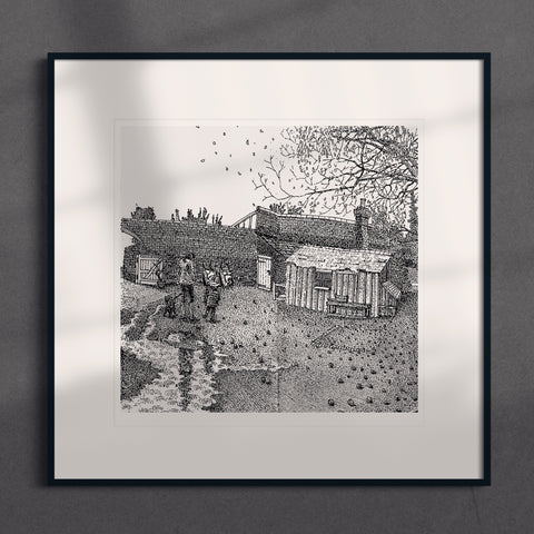 Belmont House, Limited Edition Giclee Art Print