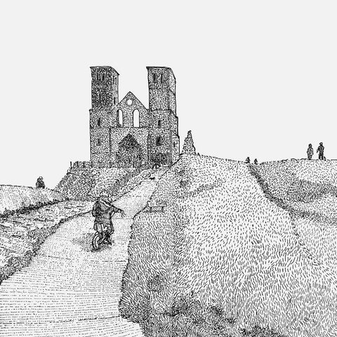 Reculver Bike Ride Black&White (Limited Edition)
