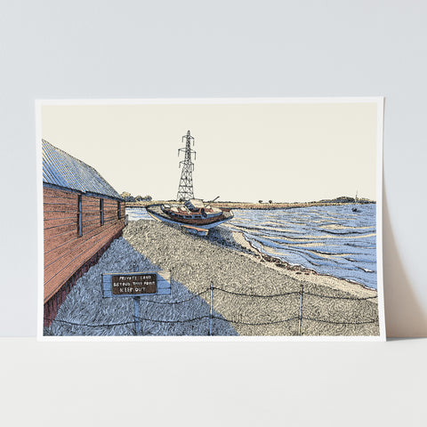 HollowShore Creek Colour Art Print (A4)