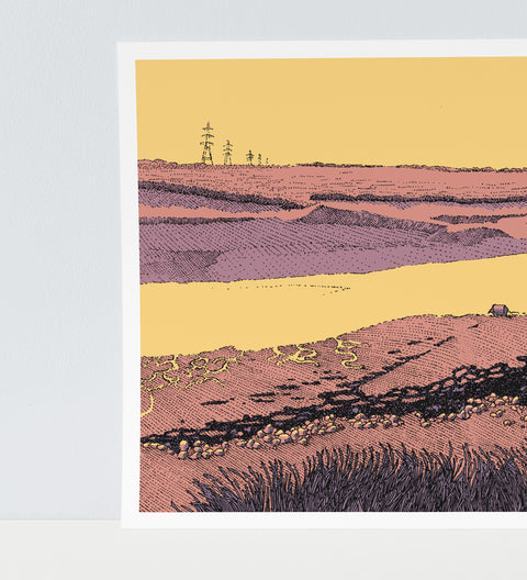 Hollowshore Low Tide Colour Art Print