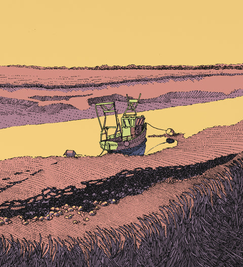 Hollowshore Low Tide Colour Art Print